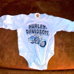 Harley Davidson long sleeved onesie
